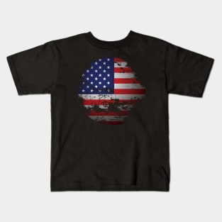 USA under construction chest Kids T-Shirt